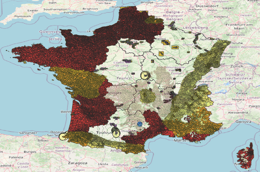 carte catastrophes naturelles et habitabilité